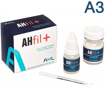 АшФил+ / AHfil+ (А3)- стеклоиономерный самоотверждаемый цемент для реставрации (15г+7мл), Advanced / Соединенное Королевство